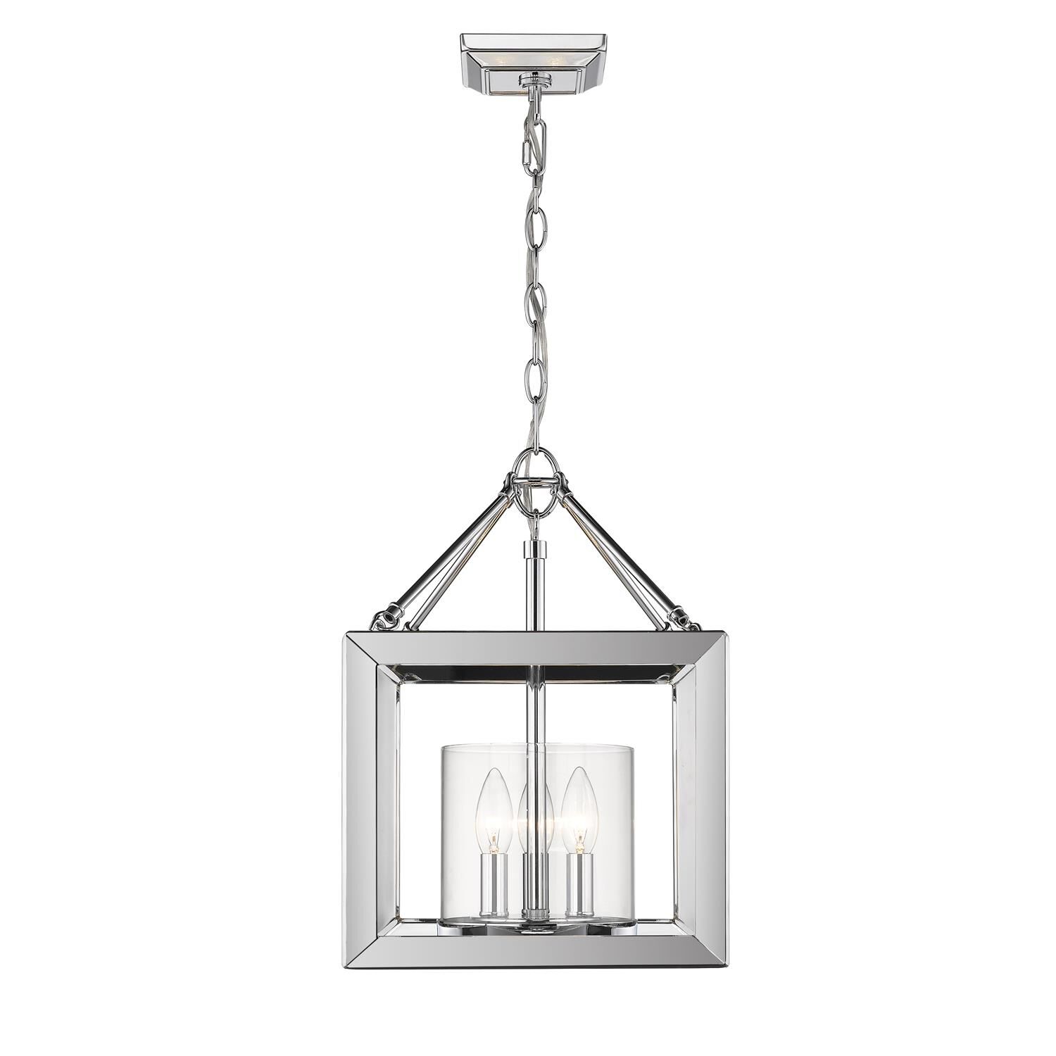 Smyth 11 Inch 3 Light Semi Flush Mount by Golden Lighting